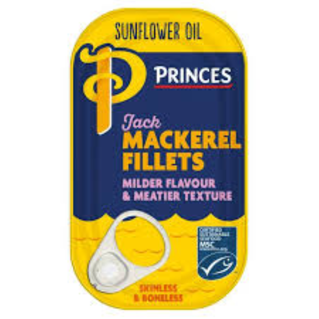 PRINCESS MACKEREL FILLETS IN S/FLOWER OIL 125G